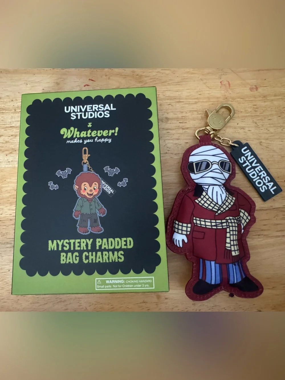 Universal x Whatever! Makes you Happy Invisible Man Padded Bag Charm Keychain